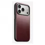 Nomad Modern Leather Case dėklas iPhone 17 Pro, oda + TPU + PC, tinka 16 cm (6,3 colio) ekranui, Bordo