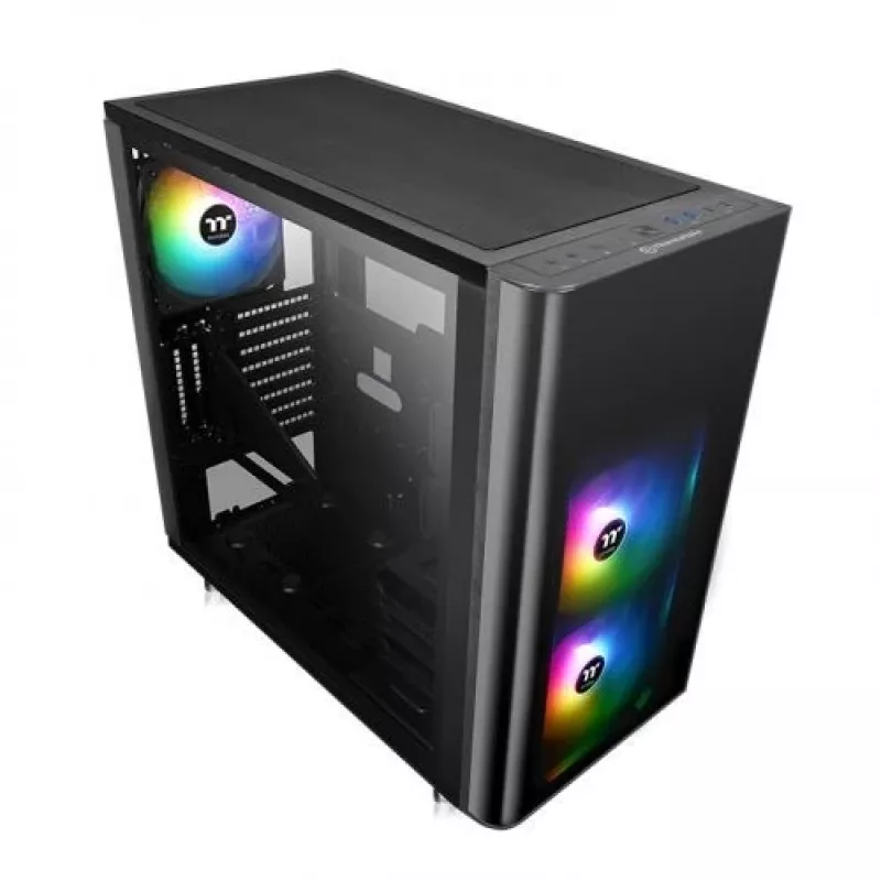 Thermaltake View 31 TG - ARGB Edition - MIDI bokštas - ATX - be maitinimo šaltinio (PS/2) - Juoda - USB/Garsas