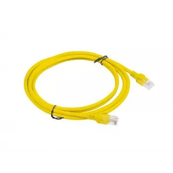 PATCHCORD Cat.5E UTP 2M Geltonas FLUKE PATVIRTINTAS LANBERG 10-VNT