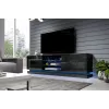 Cama TV spintelė QIU 200 MDF juodas blizgus/juodas blizgus