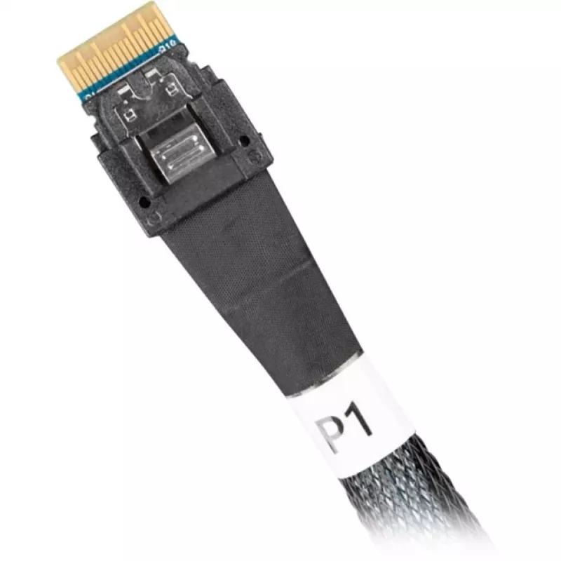 Icy Dock Cable MCIO 8i SFF-TA-1016 į 2xSlimSAS SFF-8654 4i laidas 0,5 m - Laidas (MB310L-B)