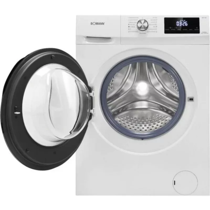 Laisvai pastatoma skalbyklė-džiovintuvė BOMANN WAT 7186 priekinio pakrovimo balta 8 kg skalbti / 5 kg skalbti+džiovinti 1400 aps/min