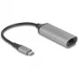 DeLOCK 81570 Laidinio adapterio kabelis USB Type-C – RJ-45 0,15 m Antracitas