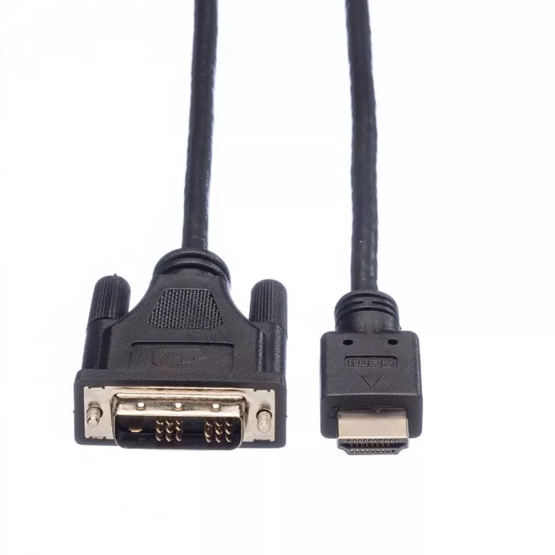 ROLINE HDMI į DVI-D (Single Link) adapterinis laidas - 1,5 m - Juodas (11.04.5516)