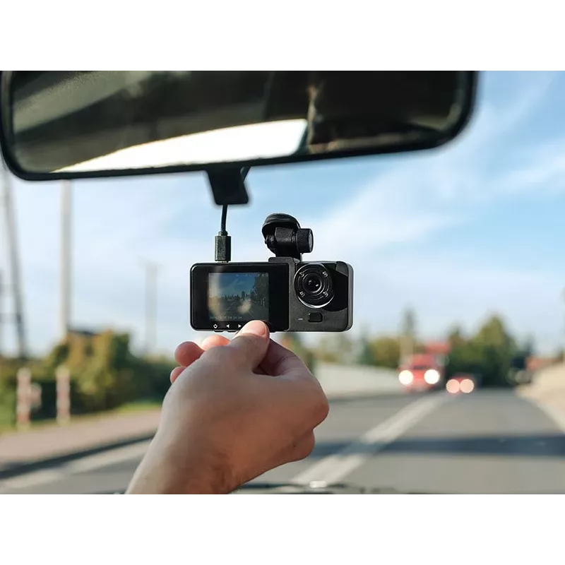 Tracer Halo 360 Dual TRAKAM47568 automobilinis vaizdo registratorius, Full HD, 3 colių ekranas