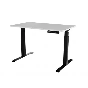 Elektra reguliuojamo aukščio stalas cama meble MOON 121x67x72–120 cm, stačiakampis medžio drožlių plokštės stalviršis, 100–240 V
