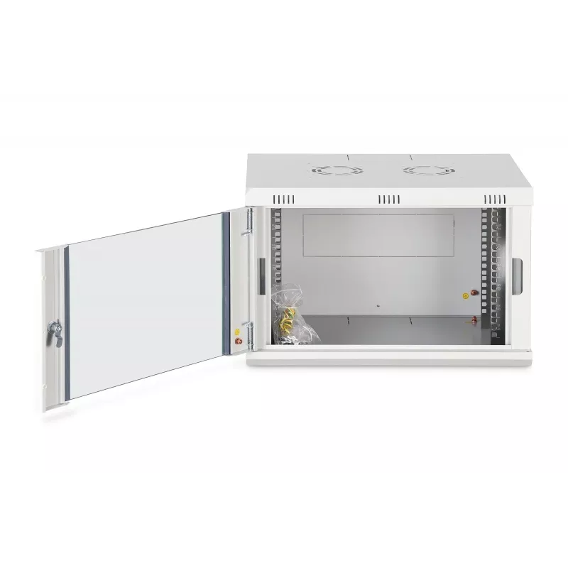 Sieninis 19 colių stovo spintos korpusas DIGITUS Dynamic‑N DN-37100, 7U, 600x450 mm (PxG), IP20, šviesiai pilka, neišardytas