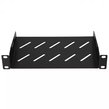 Extralink Shelf 1U sieninėms spintoms 10 juoda