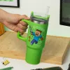Paladone Minecraft Green 900ml izoliuotas puodelis su šiaudeliu