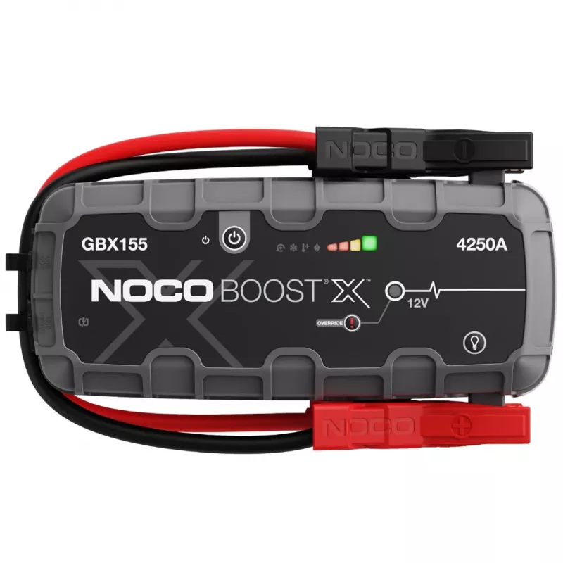 Automobilio užvedimo starteris NOCO GBX155, 4250 A išėjimas, 99 Wh Li‑Jon, 60 W įkrovimas, IP65, įmontuotas 500 lm LED žibintuvas