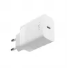 USB-C kelioninis įkroviklis FIXED FIXC30N-C-WH — 30W kompaktiškas USB-C maitinimo adapteris su vienu greito įkrovimo prievadu