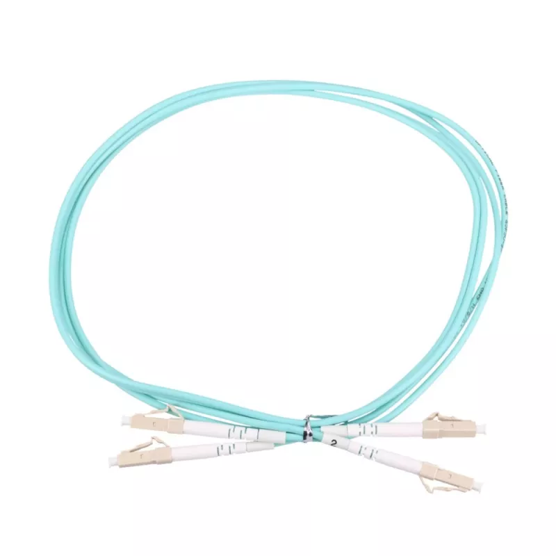 Šviesolaidinis šuoras Extralink LC/UPC – LC/UPC, daugiamodis OM3, dupleksas, 3,0 mm, 3 m