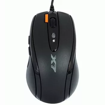 A4 Tech X-710 žaidimų pelė su slinkimo ratuku, laidas, USB, 2000 DPI, juoda