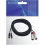 Omnitronic 3022522E garso kabelis 6 m 2 x XLR (3 kontaktų) 2 x RCA juodas