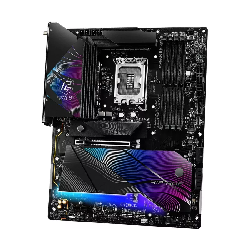 Motininė plokštė ASRock Z890 Riptide WiFi — Intel Z890, LGA1851, ATX, DDR5, 4 DIMM, Wi‑Fi 7, 2.5Gb LAN, Thunderbolt 4
