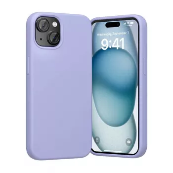 Silicinio telefono dėklas Vention KUFV0-20 iPhone 15 Plus, violetinis, minkštas liesti, lengvas