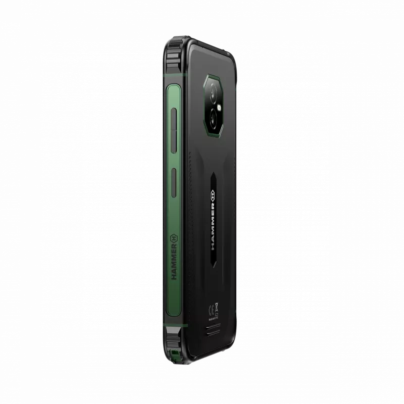 Hammer Ranger 4G išmanusis telefonas, 6,1 colio IPS 720x1560, 6 GB RAM, 256 GB, Android 15, Dual SIM, žalias