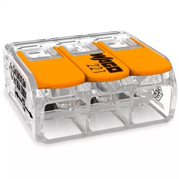 WAGO 221-613 - Skaidri - 41 A - 450 V - 22,9 mm - 10,1 mm