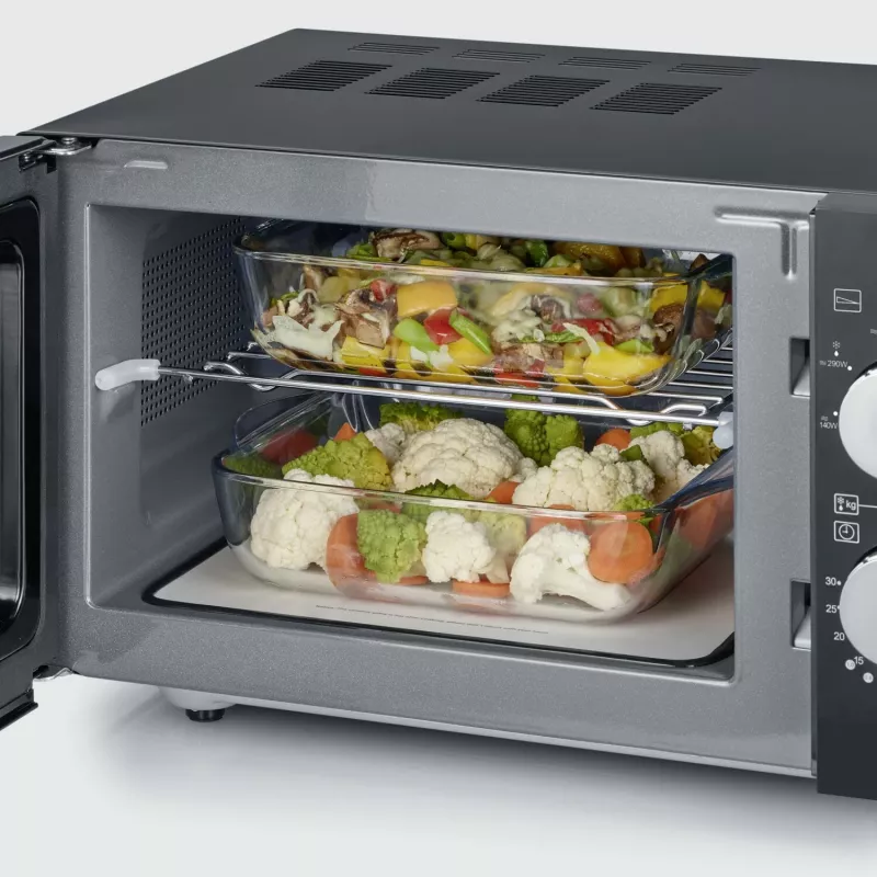 Grilių mikrobangų krosnelė Severin MW 7762, 800 W, 20 L