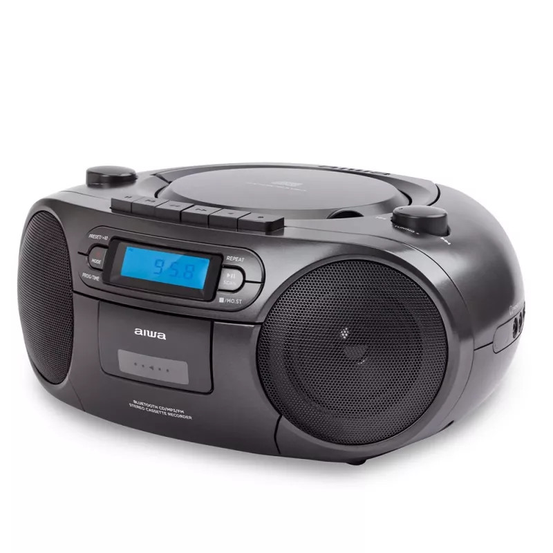 Nešiojama stereo sistema Aiwa BBTC-550BK Digital 6 W FM PLL Juoda