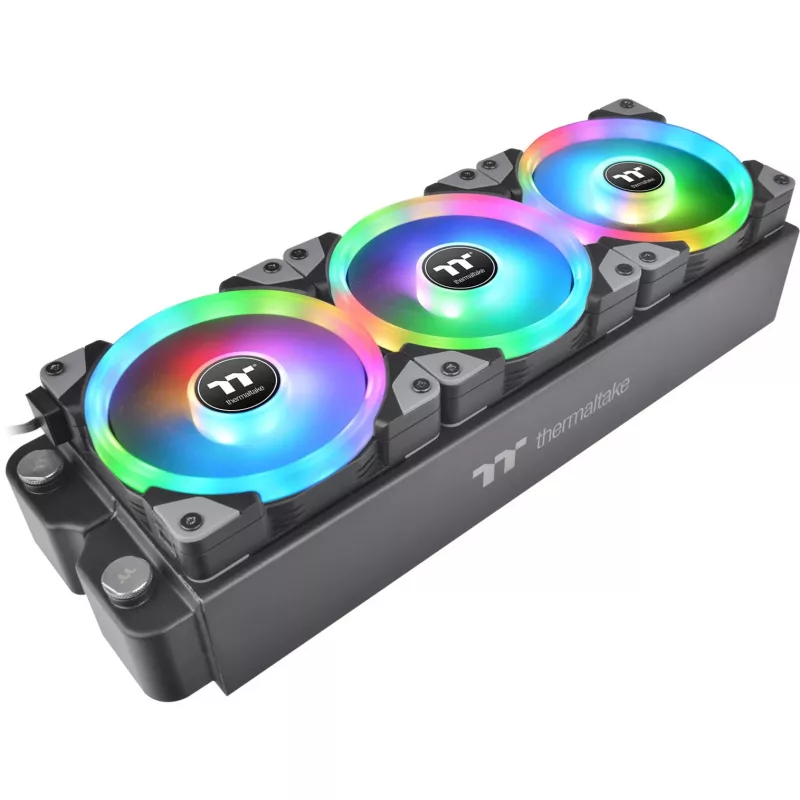 Thermaltake SWAFAN EX12 ARGB 120mm Reverse Blade 3 komplektas - Juoda