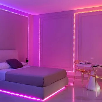 LED girlianda Twinkly TWD200STP-TEU įvairiaspalvė vidaus juostelė, 5 cm tarpai, IP20, skaidrus kabelis
