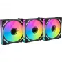ALPENFÖHN Wing Boost 4 120mm ARGB PWM korpuso ventiliatoriai - 3 vnt. komplektas juodi