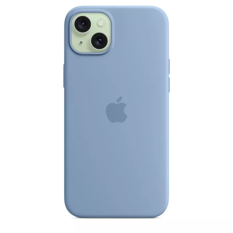 Apple iPhone 15 Plus Silikoninis Dėklas su MagSafe - Žiemos Mėlyna