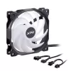 XPG VENTO 120 ARGB PWM (3vnt.) Juodas, Ventiliatorius, 12 cm, 300 aps./min., 1850 aps./min., Juodas