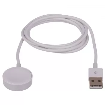 Akyga AK-SW-15 magnetinis įkrovimo laidas Apple Watch, USB, 1 m, baltos spalvos (AK-SW-15)