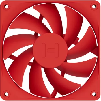 Kompiuterio aušinimo ventiliatorių rinkinys HYTE FA12-RR-4 120 mm, 1500 RPM, 72 m³/h, 1,6 mmH2O, Fluid Dynamic Bearing, raudonas, 4 vnt.