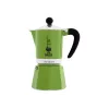 Bialetti Rainbow Moka puodas juodas, žalias