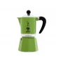 Bialetti Rainbow Moka puodas juodas, žalias