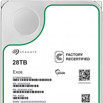 HDD Seagate Exos 3,5 colio 28TB SATA RECERTIFIED (ST28000NM000C-REC)