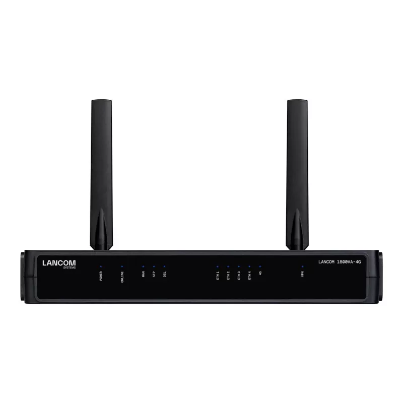 LANCOM 1800VA-4G maršrutizatorius su DSL modemu, 4G LTE ir 4 prievadų Gigabit jungikliu