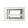 Extralink sieninis spintinis stovas 6U 600x450 pilkas, metalinės durelės