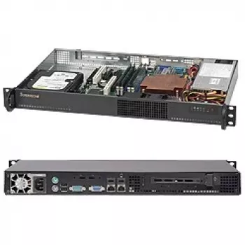 Supermicro SuperChassis 510-203B (Juoda) – 1U Rack-Montage – micro ATX 200 W