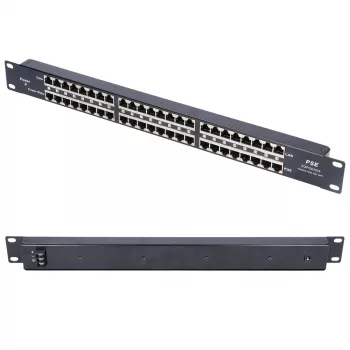 Extralink PoE Injektorius 24 prievadų 24x 100Mb/s RJ45, montuojamas į stelažą