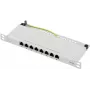 Renkforce RF-4996630 8 prievadų skydelis 254 mm (10 inch) CAT 6a 0,5 HE pilkas (RF-4996630)