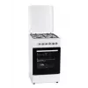Elektrinė-dujinė viryklė MPM MPM-56-KGM-04, 4 degikliai, 56 cm, elektrinė orkaitė, juoda