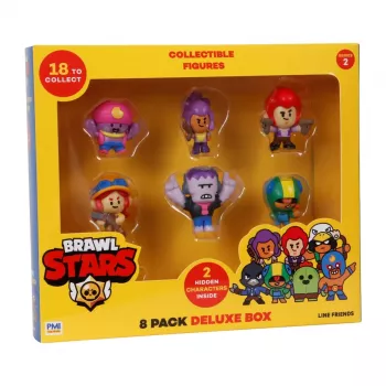 Brawl Stars S2 figūrėlės – 8 vnt. Deluxe dėžutė VER.A