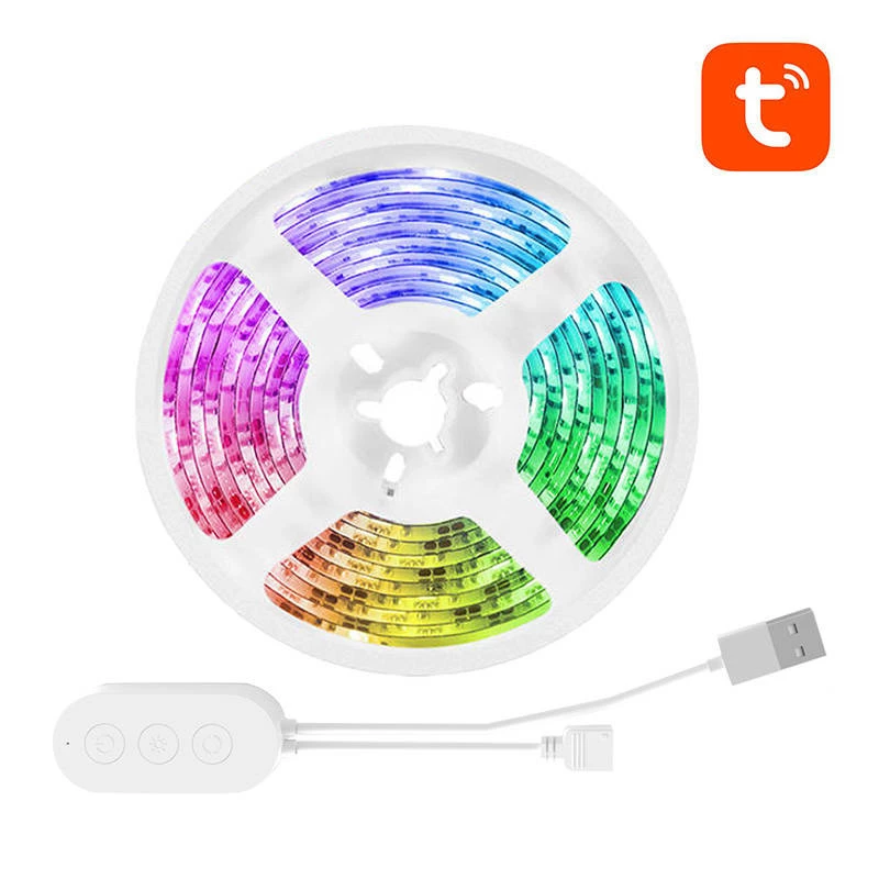 LED juosta Gosund SL1 WiFi RGB 2,8 m – išmanus apšvietimas su Tuya