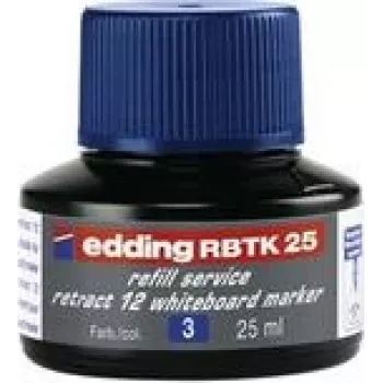 Markerio papildymas Edding RBTK 25, 25 ml mėlynas rašalas, tinkantis Edding markeriams