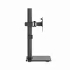 Monitorio stovas ant stalo GEMBIRD MS-D1ST-03 pilnas judesys 17–32 colių ekranams, plieninis, juodas, VESA 75x75–100x100, 9 kg
