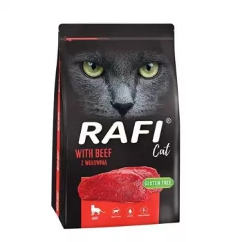 DOLINA NOTECI Rafi Cat with Beef - Sausas ėdalas katėms su jautiena - 7 kg