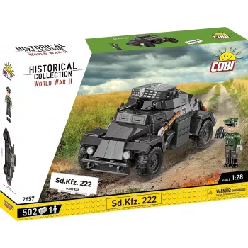 Cobi Blocks Sd.Kfz 222 modelio rinkinys COBI-2657 — 502 kaladėlės