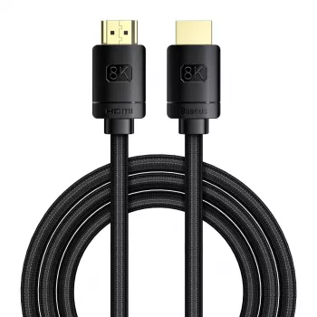 Baseus High Definition Series HDMI 2.1 laidas, 8K 60Hz, 3D, HDR, 48Gbps, 2m (juodas)