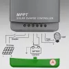 Qoltec MPPT saulės kolektorių valdiklis su temperatūros jutikliu 20A 12V/24V LCD ekranas 2xUSB