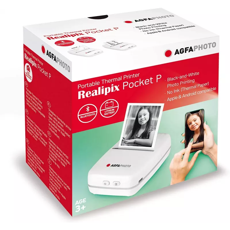 Spausdintuvas AgfaPhoto Realpix Pocket P Thermal White