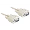 Serijinis kabelis DeLOCK 84250 pilkas 5 m Sub-D9